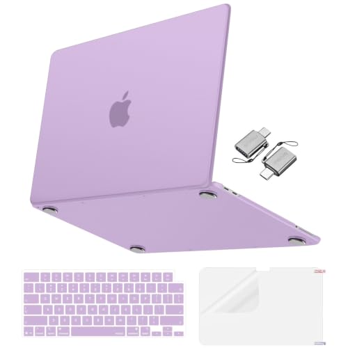 MOSISO Matte Finish Case Compatible with MacBook Neo 13 inch 2026 Release Model A3404, 4 in 1 Kit Ultra-Thin Exact-Fit Scratches & Fingerprints Resistant Protective Hard Shell Case Cover, Purple - color: Purple