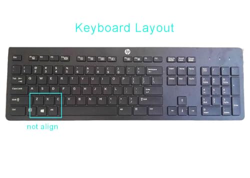 Silicone Keyboard Skin Cover Compatible for HP USB Slim Business Keyboard KU-1469 SK-2120 KB-1469 803181 KBAR211 T4E63AT and HP EliteOne 800 G4 All-in-One PC (Clear)