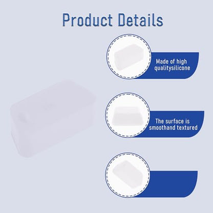 10 PCS VGA/DB9 Port Anti-dust Plugs, Silicone Covers Caps Stoppers, Port Protector for RS232, HDB15, DB9, 0.59 x 0.28 (LxW) - size: VGA/DB9/Transparent/10 PCS