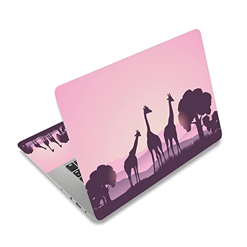 Laptop Skin Vinyl Sticker Decal, 12" 13" 13.3" 14" 15" 15.4" 15.6 inch Laptop Skin Sticker Cover Art Decal Protector Fits HP Dell Lenovo Compaq Apple Asus Acer (Giraffe) - color: Giraffe