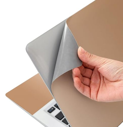 Laptop Skin Sticker Decal 15-15.6 Inches, Universal Reusable Vinyl Sticker for 12.1 13 13.3 14 15.4 Inches Netbook/Notebook PC, Waterproof & Scratch-Resistant (Brown - Gradient) - color: Brown - Gradient