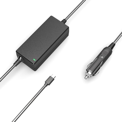 90W USB-C Laptop Car Charger | Fit for MacBook Pro/Air, Dell XPS/Latitude, HP, Lenovo, ASUS, Acer, Chromebook, Surface More Type-C Laptop Devices