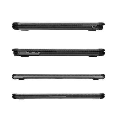 MOSISO Compatible with MacBook Air 13 inch Case M5 2026 M4 M3 M2 2025-2022 | A3449 A3240 A3113 A2681, 3 in 1 Kit Crack-Resistant Heavy Duty Protective Hard Shell Case Cover with TPU Bumper, Black - color: Black