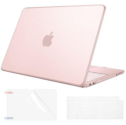 Fintie Case for MacBook Neo 13 Inch with Keyboard Skin & Screen Protector | 2026 A3404, Snap-On Design, Slim Fit, Matte Hard Shell Cover, Fingerprint Resistant, Frost Blush - color: Frost Blush