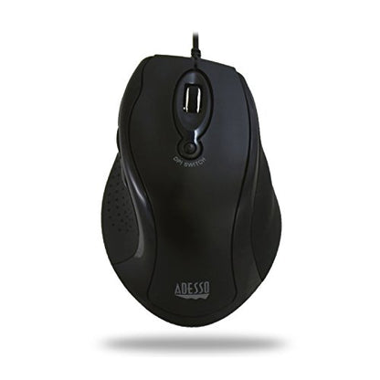 Adesso iMouse G2 USB Ergonomic Optical Mouse, Black | Adjustable DPI, Internet Navigational B