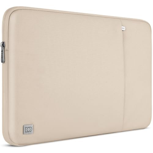 DOMISO Laptop Case Laptop Sleeve Cover for 15.6 inch Mac Book Pro M4/M3/M2/M1 Pro/Max A3403 A3186 A2991 A2780 A2485 A2141,Compatible with 15.6 inch HP Dell XPS 15.6,Beige - color: Beige, size: 15.6 inch