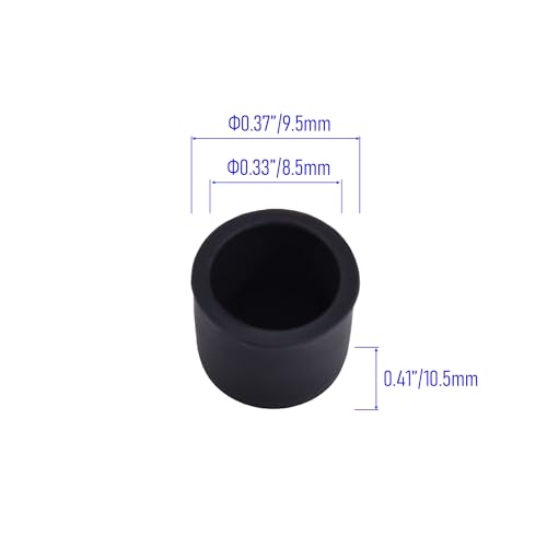 10 PCS RCA Port Anti-dust Plugs, Silicone Covers Caps Stoppers, Port Protector for Desktops Amplifiers DVD TV etc, ID; 0.31" - size: RCA/Black/10 PCS