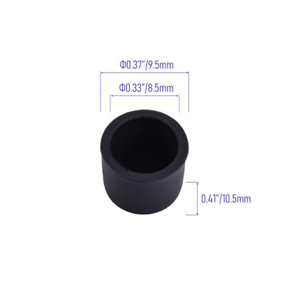 10 PCS RCA Port Anti-dust Plugs, Silicone Covers Caps Stoppers, Port Protector for Desktops Amplifiers DVD TV etc, ID; 0.31" - size: RCA/Black/10 PCS
