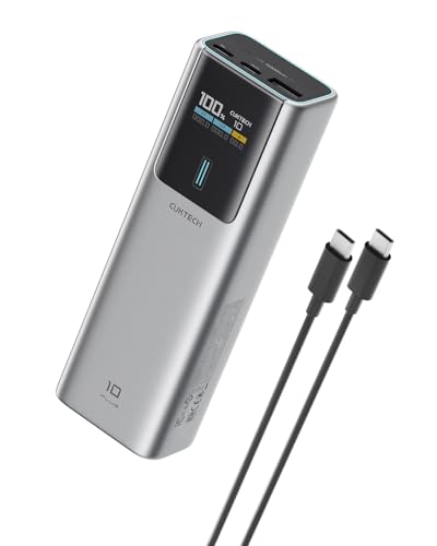 CUKTECH 90W Power Bank 15,000mAh, Airline Approved Portable Charger with Smart TFT Display, 3-Port Fast Charging Battery Pack for MacBook Pro/Air, iPhone 17/16/15, Galaxy S26/25/S24, Pixel 10/9/8