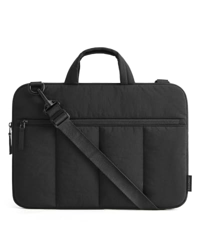 BAGSMART 15.6 Inch Laptop Sleeve with Handle Slim Protective Case for Women | Laptop Bag with Strap for Work Business Trip College Compatible with M5 MacBook Pro 16, HP, Dell, Lenovo, ASUS - color: Black, size: 15.6 inch