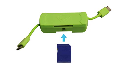HME Compact Portable SD Card Reader for Android Devices with On The Go Technology (OTG) One USB 2.0 Hub