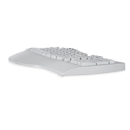 Perixx PERIBOARD-512W Periboard-512 Ergonomic Split Keyboard - Natural Ergonomic Design - White - Bulky Size 19.09"X9.29"X1.73", US English Layout - color: White, style: Wired