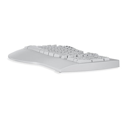 Perixx PERIBOARD-512W Periboard-512 Ergonomic Split Keyboard - Natural Ergonomic Design - White - Bulky Size 19.09"X9.29"X1.73", US English Layout - color: White, style: Wired
