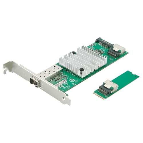 M.2 M-Key Single SFP+ Port 10G Ethernet LAN Adapter with 50cm Cable, with Intel 82599EN Controller - size: 1-Port 10G SFP+ M2, style: 10 Gigabit