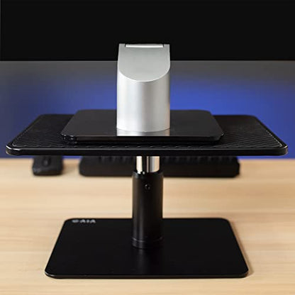 VIVO Universal Height Adjustable Ergonomic Computer Monitor and Laptop Riser Tabletop Desk Stand, Black, STAND-V000SB