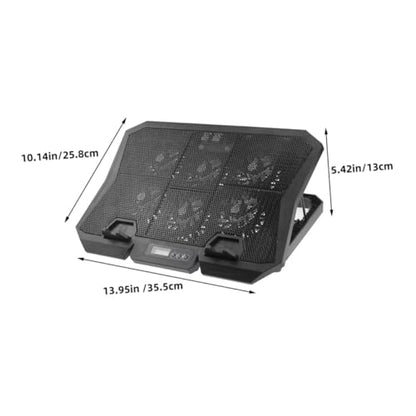 BESPORTBLE 6-inch Laptop Cooling Pad with Adjustable Fan Speed USB-Powered Quiet Cooling Stand for Notebooks Compatible with 15-16 Inch Laptops for Home and Office Use