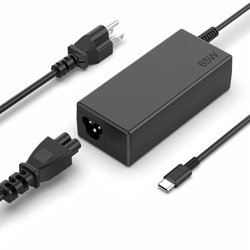 Universal 65W 45W USB C Laptop Charger Compatible with Lenovo, Dell, Hp, Acer, Asus, Samsung, Google Type C Laptop Charger - color: Black-2