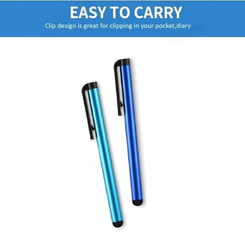 Outus 60 Pieces Stylus Pens Slim Capacitive Stylus Touch Pens for Universal Touch Screens Devices, Compatible with iPhone, iPad, Tablet (10 Colors)
