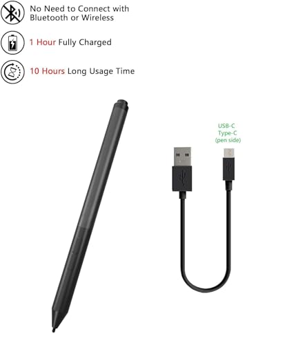 Stylus Pen for HP Elite x2 1013 G3, EliteBook x360 1020 G2, EliteBook X360 1030 G2 G3, Pro x2 612 G2ADDP0221002 ADDP0221006 Stylus Pen Compatible L08263-003 - color: Silver, style: L08263-003