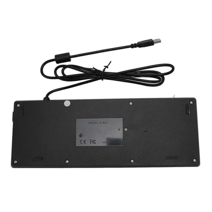 Sanpyl Wired Mechanical USB Keyboard, IP68 & Touch Industrial Keyboard with Touchpad for Laptop Notebook PC, 310x115x12mm / 12.2x4.53x0.47inch