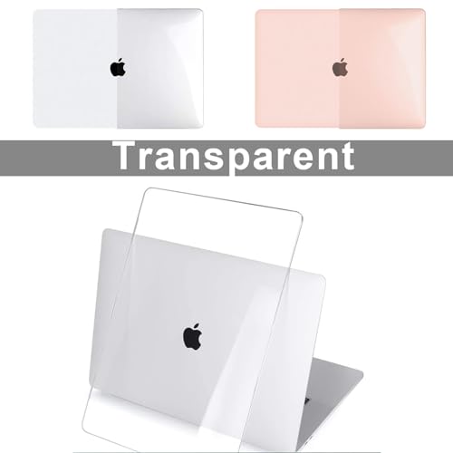 B BELK Compatible with MacBook Air 13 inch Case 2021 2020-2018 Release A2337 A2179 A1932, Laptop Hard Shell for MacBook Air M1 Case 13.3" + 2 Keyboard Cover + Screen Protector, Crystal Clear - color: Transparent