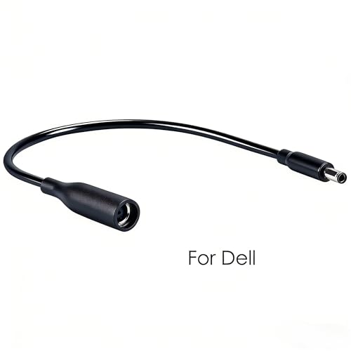 Power Adapter 7.4mm Female to 4.5mm Male Tip Adapter Converter Cable for Dell Laptop Power Supply (for 45W/65W/90W Power), 7.4mm to 4.5mm - size: 7.4mm to 4.5mm
