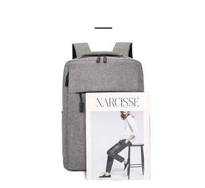 Laptop Backpack with USB Charging Port, Business Travel Backpack for 15.6 Inch Laptop, Computer Bag for Men Women - color: Grey