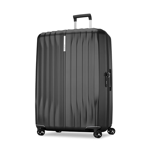 Samsonite UpLIFT X-Large Checked Hardside Luggage with Spinner Wheels - Airline-Approved, TSA Lock, Adjustable Handle System - Polycarbonate Hard Suitcase for Ultra Lightweight Travel - Phantom Black - color: Phantom Black, size: X-Large Checked