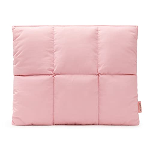 Comfyable Puffy Laptop Sleeve 13 Inch 14 Inch, Quilted Puffer Laptop Carrying Case for Women, Pillow Case Compatible with MacBook Air/Pro M5 M4 M3 M2 Pro/Max 2026, 13" MacBook Neo A18, Pink - color: Pink, size: For 13.3"-14" Mac Pro / Mac Air