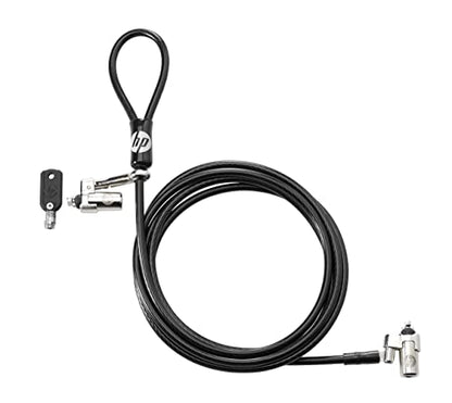 BRETFORD, INC HP T1A64AA Dual Head Keyed Cable Lock - Security Cable Lock - 7 ft