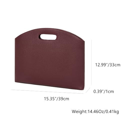 Official Document Computer Bag Stylishly Sleek with Multiple Compartments and Easy to Carry Design - color: Caramel Color/Pu