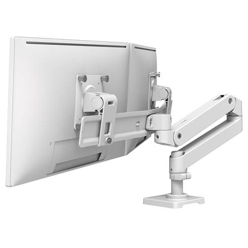Ergotron – Upgraded LX Pro Premium Dual Direct Monitor Arm, VESA Desk Mount – for 2 Monitors Up to 27 Inches, 9 lbs Each – White - color: White