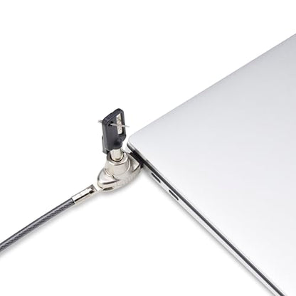 StarTech Slim Lock, 5ft (1.5m) Locking Cable, TAA | Noble Wedge Slot Compatible, Desk Anti-Theft Security For Laptop/Notebook, SNBLK-LAPTOP-LOCK - size: Nobel Wedge, style: Resettable Combination