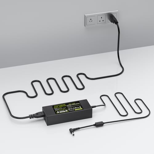 90W DC19V 4.74A Laptop Charger for Asus Toshiba AC Adapter Laptop PC Computer Charger Power Cord, 3 Pin 90 Watt AC to DC 19V Switching Power Supply with 10.56ft Long Cable, 5.5x2.5mm Plug - style: 19V 4.74A