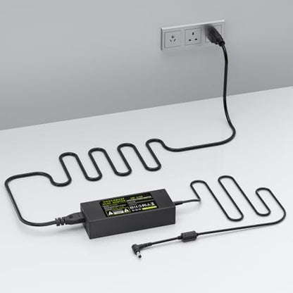 90W DC19V 4.74A Laptop Charger for Asus Toshiba AC Adapter Laptop PC Computer Charger Power Cord, 3 Pin 90 Watt AC to DC 19V Switching Power Supply with 10.56ft Long Cable, 5.5x2.5mm Plug - style: 19V 4.74A