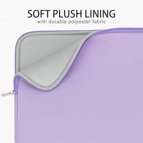 RAINYEAR 13 Inch Laptop Sleeve Case Compatible with 13 Inch MacBook Neo A18 A3404 13.3 Inch MacBook Air/Pro M1 M2 M3 M4 M5 A3449, Protective Soft Padded Laptop Carrying Bag Cover, Purple - color: Purple, size: 13 Inch