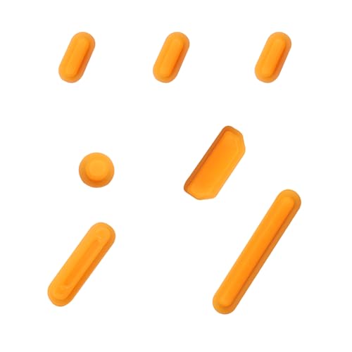 14 PCS Dust Plug Cover Dirt Plug Cups Set for MacBook Pro 14/MacBook Pro 16 M5-M1 Pro/Max 2026-2021, Dust Plug for HDMI, Thunderbolt, SD, Charger Port & Headphone Accessory Protective Cover-Og - color: Orange, size: 14 PCS
