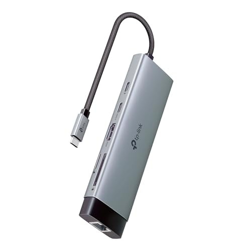TP-Link USB C Hub 9-in-1 Multiport Adapter UH9120C | 4K@60Hz HDMI, 1×1G ethernet, SD & microSD, 100W Power Delivery, 1×USB-C + 3×USB-A Data Ports | 5Gbps High-Speed Splitter for MacBook & More - size: 9-in-1 USB C Hub