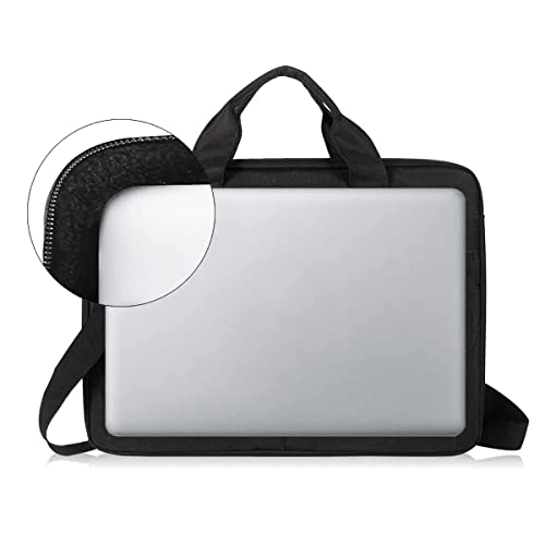 LANDICI Laptop Bag Carrying Case 15.6 Inch with Shoulder Strap, Slim Waterproof Computer Sleeve Cover Compatible with MacBook Pro 15/16, 15-16 Inch HP Acer Dell Lenovo ASUS Laptop, Black - color: Black, size: 14-15.6 Inch