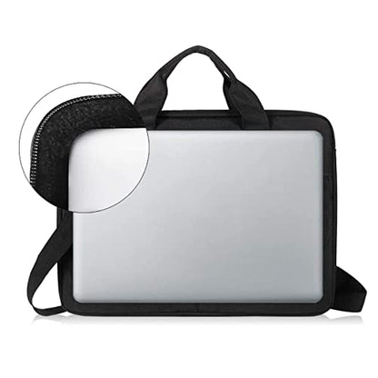 LANDICI Laptop Bag Carrying Case 15.6 Inch with Shoulder Strap, Slim Waterproof Computer Sleeve Cover Compatible with MacBook Pro 15/16, 15-16 Inch HP Acer Dell Lenovo ASUS Laptop, Black - color: Black, size: 14-15.6 Inch