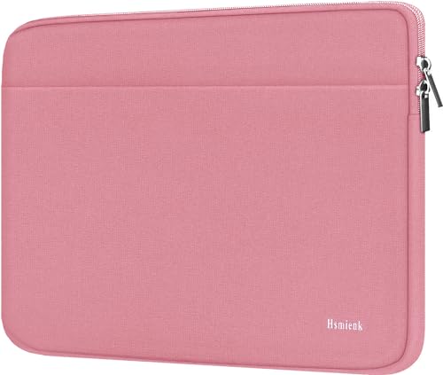 Laptop Sleeve Case, 15.6 inch Computer Bag Shockproof Protective Notebook Case with Accessory Pocket, Briefcase Carrying Laptop Sleeve for 15.6" HP, ASUS, Dell, Lenovo, Acer - Pink - color: Pink, size: 15.6 inch
