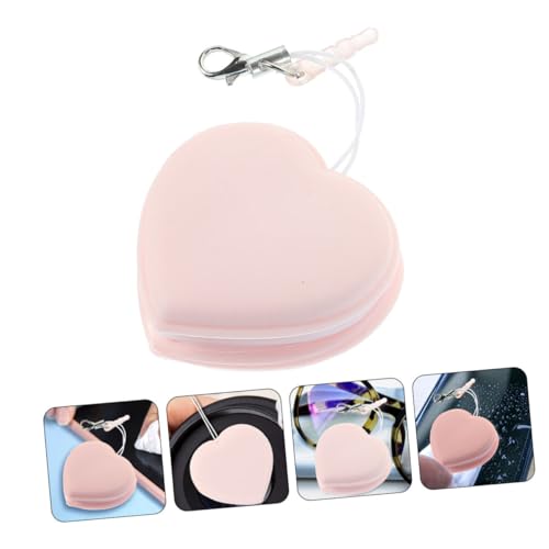 Heart-Shaped Macaron Phone Screen 10-Pack Portable Lens Cleaning Cloths for Eyeglasses Camera Lenses and Electronics Cartoon Hanging Accessory - color: Pink