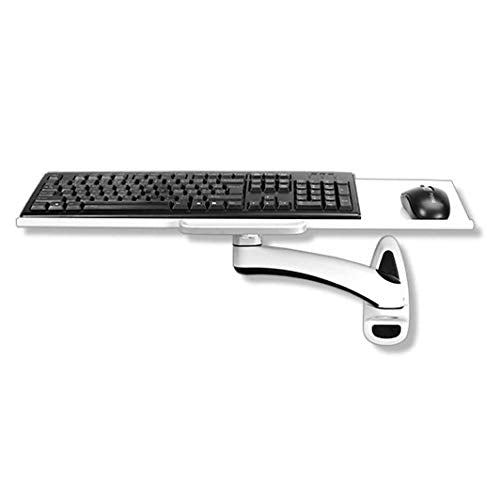 Keyboard Tray Drawer, Keyboard Platform Tray Keyboard Ergonomic Articulating Wall Hanging Computer Laptop Support Adjustable Extender Attachable Alloy Arm Stand (Size : 1) - size: 1