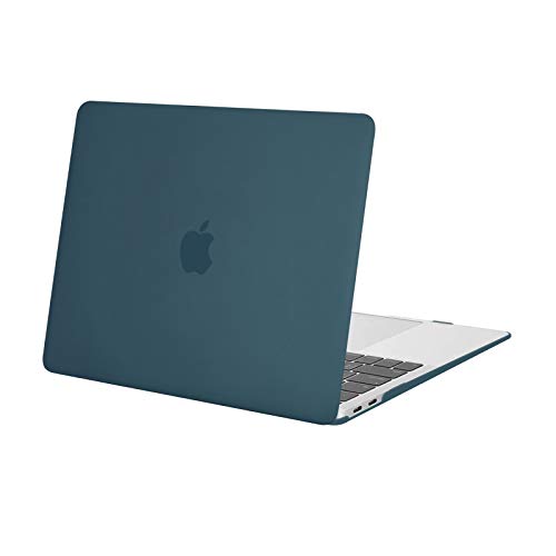MOSISO Compatible with MacBook Air 13 inch Case M1 2022-2018 | Touch ID Plastic Hard Shell Cover Compatible with MacBook Air 13.3 inch Case, A2337 M1 A2179 A1932, Deep Teal - color: Deep Teal
