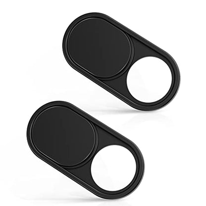 imluckies Laptop Camera Cover Slide, 0.023 inch Ultra-Thin Design, Invisible Design, Camera Cover, Physical Anti-Peeping, for Laptop Computer, MacBook Pro/Air iMac iPad Tablet [2 Pack Black] - color: 2 Pack-Black