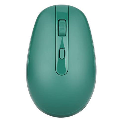 Rii Wireless Mouse RM700 2.4G Silent Computer Mouse with USB Nano Receiver for Laptop,PC,Mac,Chromebook,Windows (Green) - color: GREEN