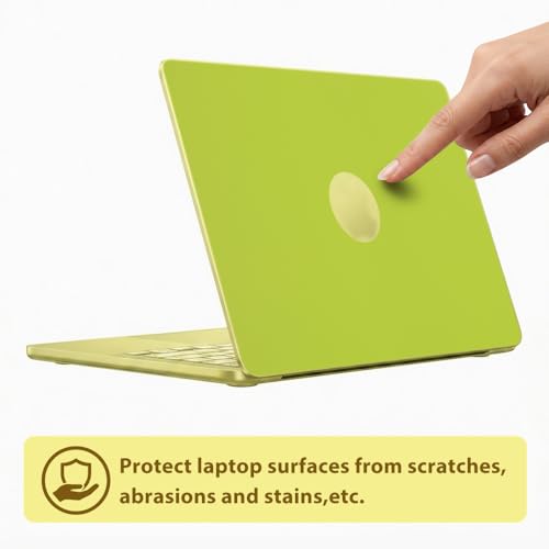 Laptop Skin Decal for 2026 MacBook Neo 13" Model A3404 | Ultra-Thin Wrap with Anti-Scratch, Dustproof,and Anti-Fingerprint Protection,Residue-Free Protective Sticker (Yellowgreen) - color: Yellowgreen