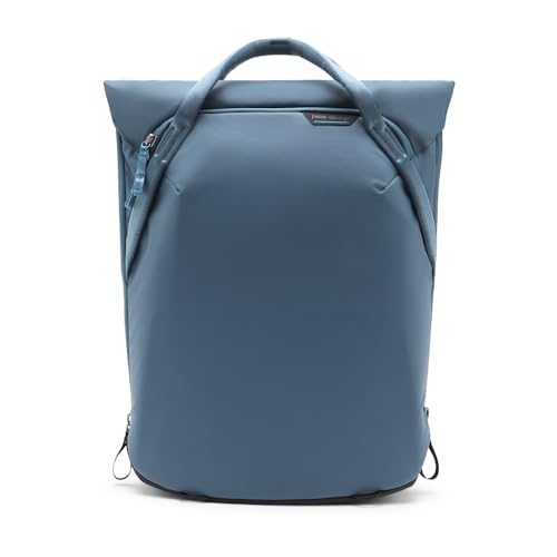 Peak Design Everyday Totepack 20L, Ocean, Weatherproof Shell, Top and Side Access, FlexFold Dividers, Laptop Sleeve, Internal Pockets, Backpack or Hand Carry, Versatile Tote Bag for Women and Men - color: Ocean