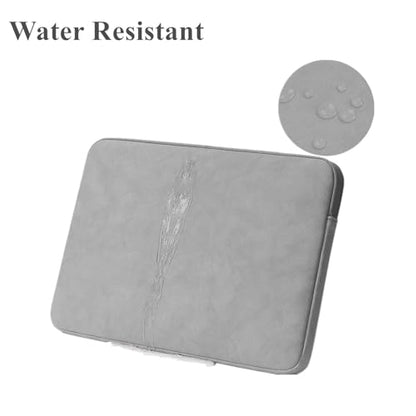 Megoo 15" Laptop Sleeve Case Soft PU Leather Carry Case(Light Gray) | Fit for Microsoft Surface Laptop 8/7/6/5/4 15.6", and Most 15"-16" Samsung/HP/Dell/Lenovo Notebook Chromebook Computers - color: Light Gray, size: 15~16inches