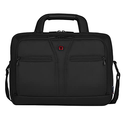 Wenger 606464 BC PRO 14"/16" Expandable Laptop Brief, SmartGuard Laptop Protection with a QuickAccess Tablet Pocket in Black (11 litres), Black, BC Pro - Slimline - size: 14 Inch/16 Inch Messenger Bag, style: Bc Pro - Slimline